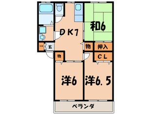 ファミーユ桃園の物件間取画像